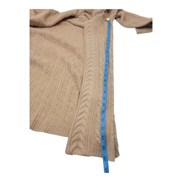 Saks Fifth Avenue Sweater Women S Cashmere Oversized Cardigan Cable Knit - Picture 3 of 7